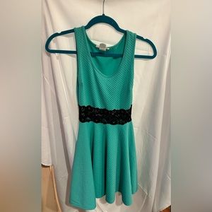 Wild dress teal green dress